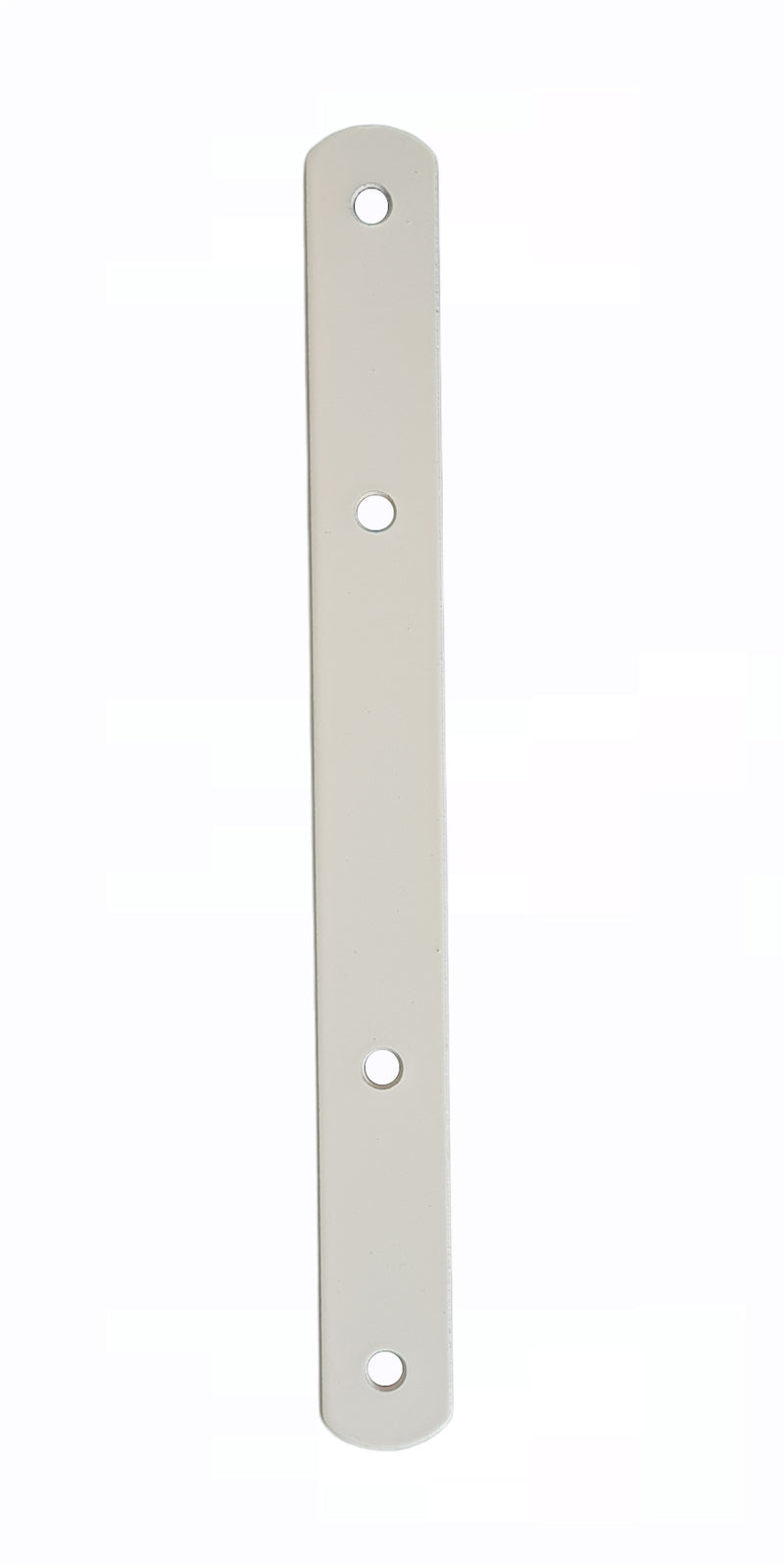 Door Panel Connector, Connecting Plate, 3 mm Thick Steel Length 230 mm, white lacquered
