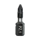 Impact Driver Bits - PZ No.1 x 25 - 10pcs Handy Bit Pack