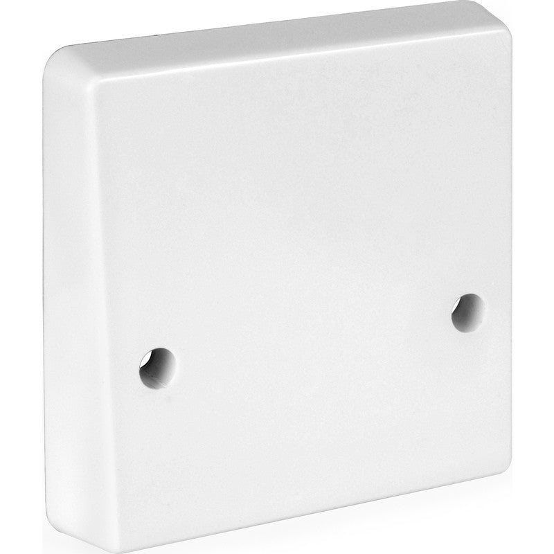 45A Cooker Outlet Plate 1 Gang White