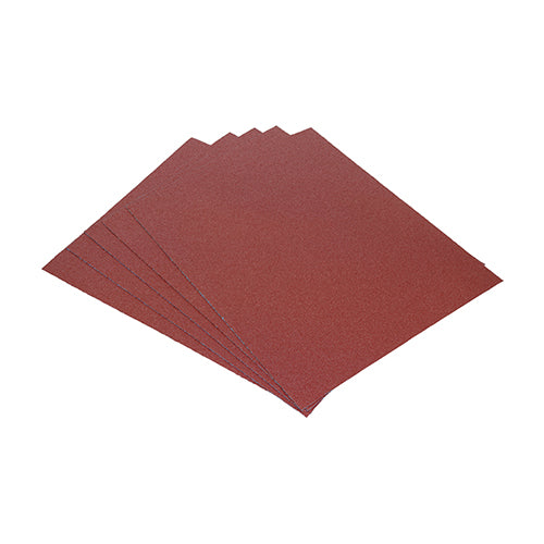 Wet & Dry Sanding Sheets - Mixed - 230 x 280mm (80/120/180) - Red