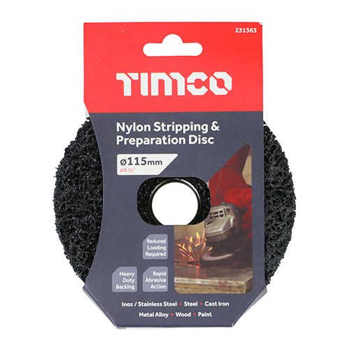 Nylon Stripping & Preparation Disc - 115 x 22.23
