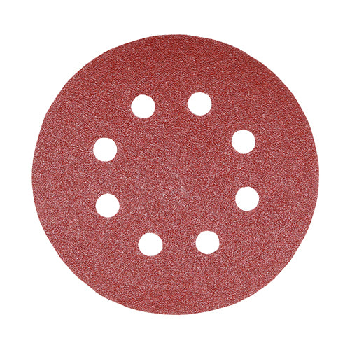Random Orbital Sanding Discs - Mix Set - Red 150mm (80/120/180)