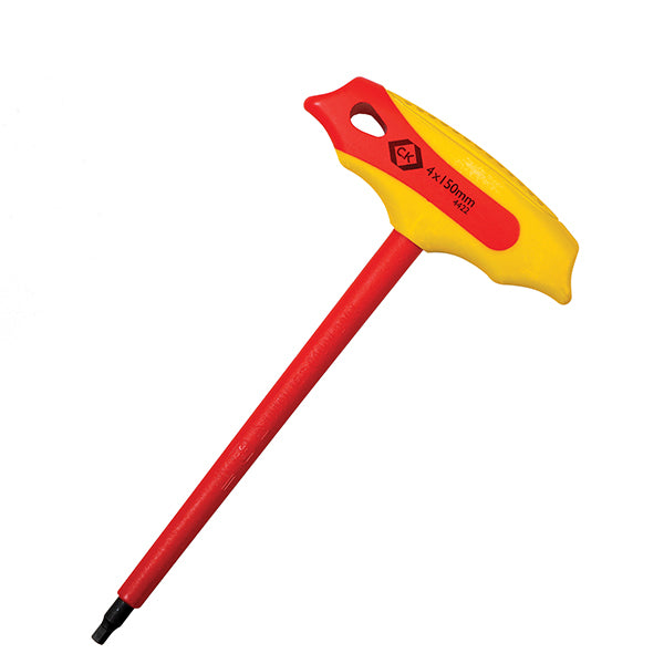 Insulated T-handle Hex Keys 4x150mm