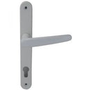 IN-ILINE UPVC DOOR HANDLE WHITE EURO (92MM) PP