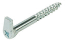 Screw Hooks With Cross Slot Heavy Duty GALVANISED Steel SELF Tapping Wood 5.8x65mm