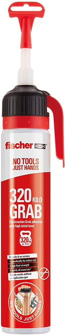 fischer 551907 No Tools Just Hands-320 KG Grab Heavy Duty Glue, 200 ml