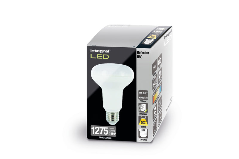 R80 BULB E27 1275LM 14W 3000K DIMMABLE