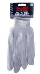 COTTON DRILL GLOVE  L/XL