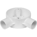20mm PVC Conduit Box Angle White