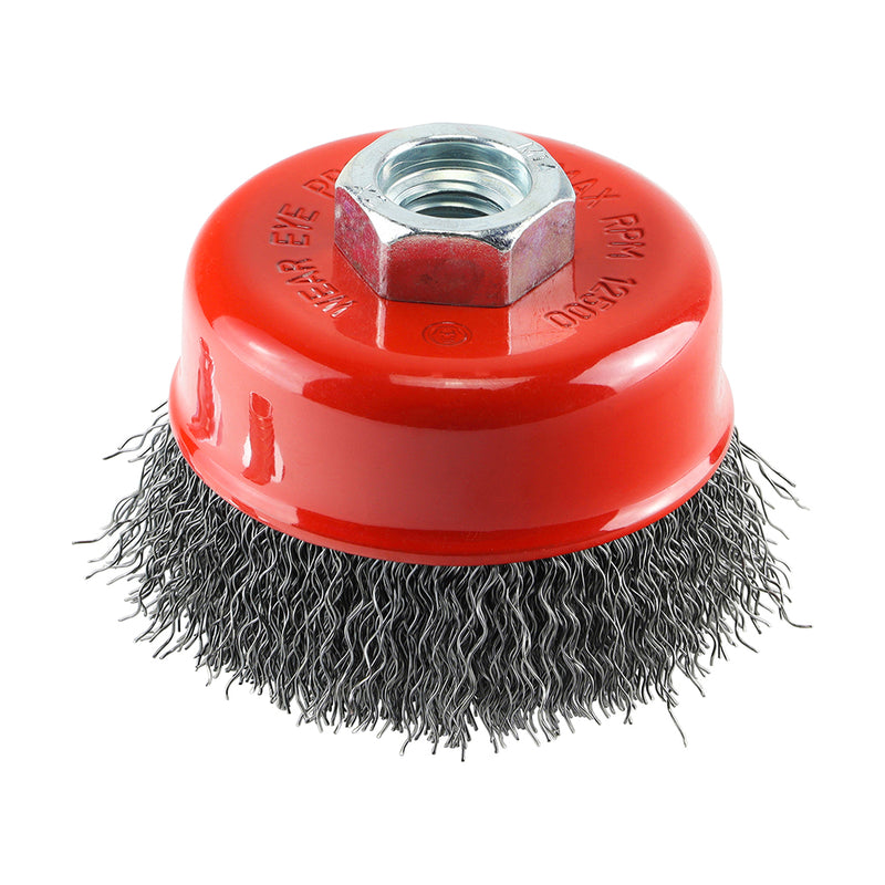 Angle Grinder Cup Brush - 75mm - Crimped Steel Wire