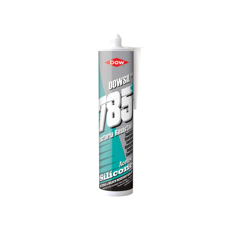 DOW CORNING DOWSIL 785 + BACTERIOSTATIC SANITARY SILICONE SEALANT SIZE 310ML CLEAR