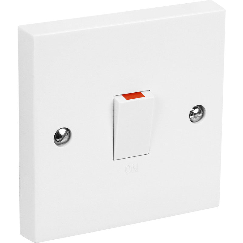20A 1-Gang DP Control Switch White
