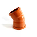 Underground 110mm Double Socket 45 Degree Bend