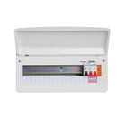 FuseBox 18 Module 14 Way Consumer Unit + 100A Main Switch, T2 SPD