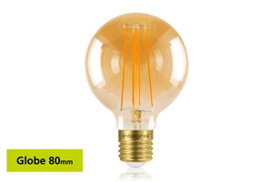 Sunset Vintage Globe 80mm 5W (40W) 1800K 380lm E27 Dimmable Lamp