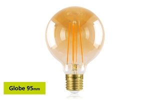 Sunset Vintage Globe 95mm 5W (40W) 1800K 380lm E27 Dimmable Lamp