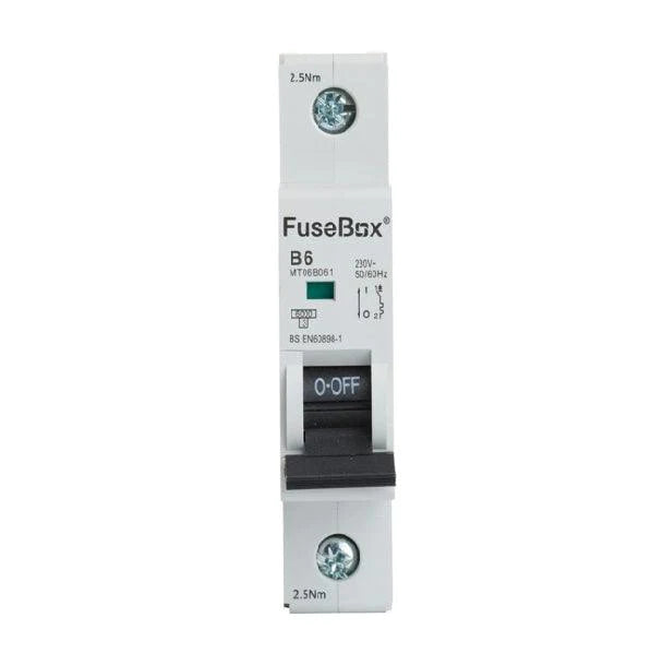 FuseBox 16A Single Pole 1 Module B Curve 6kA MCB