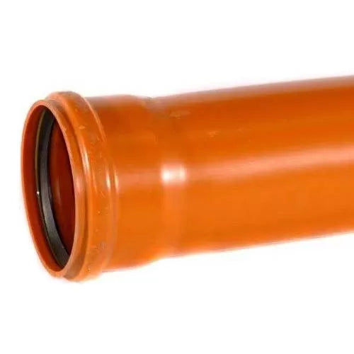 Underground 110mm x 3M Single Socket Pipe