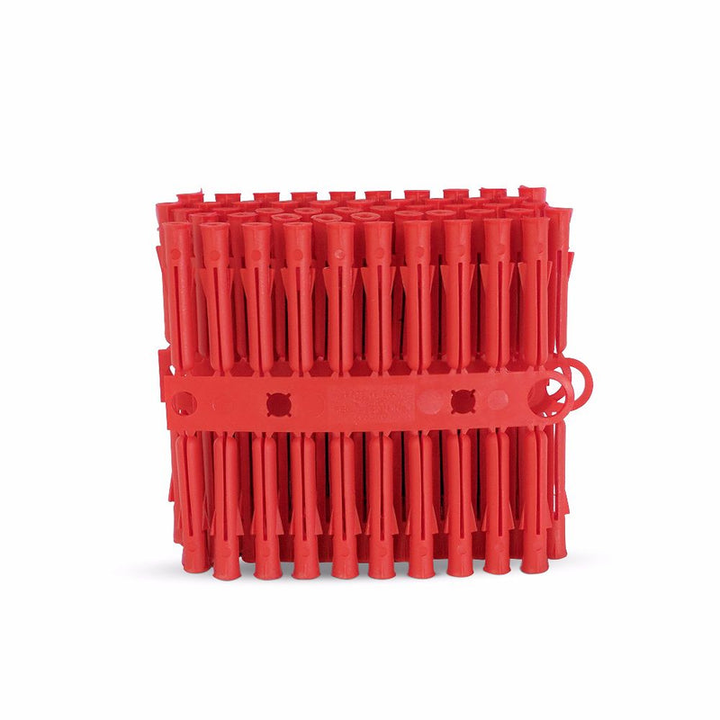 RED 5.5 X 34MM TALON PREMIUM PLASTIC WALL PLUGS / DRILL FIXING Box of 1000