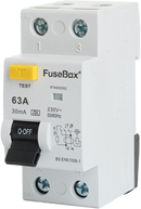 FuseBox 63A Double Pole 2 Module 30mA Type A RCD