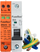 FuseBox Type 2 Surge Protection Device with 32A MCB & Cables