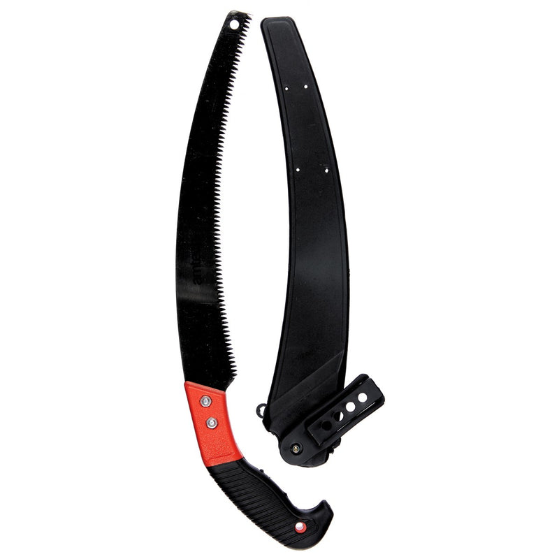 Pruning saw with storage holster