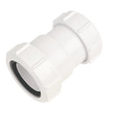MCALPINE STRAIGHT CONNECTOR WHITE 32MM X 40MM