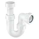 MCALPINE ADJUSTABLE INLET TUBULAR P TRAP WHITE 40MM