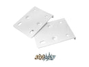 Kitchen Cupboard Door Hinge Repair KIT Includes Plates And Fixing Screws - Cream White