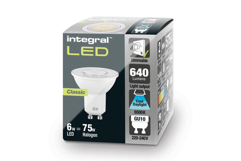 GU10 660LM 5.7W 6500K DIMMABLE 36 BEAM