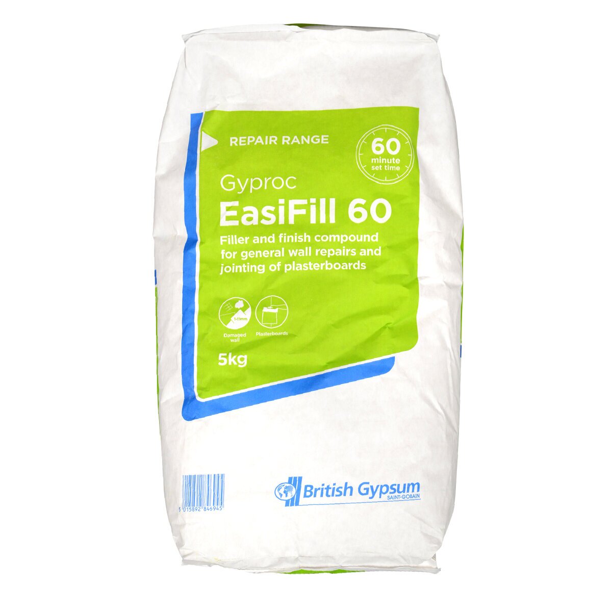 British Gypsum Gyproc Easi Fill 60 Compound - 5kg