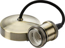 6" E27 Vintage Pendant Set - Antique Brass