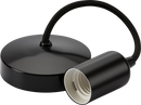 6" E27 Contemporary Pendant Set - Matt Black