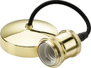 6" E27 Vintage Pendant Set - Polished Brass