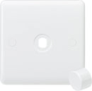 Curved Edge 1G Dimmer Plate with Matching Dimmer Cap