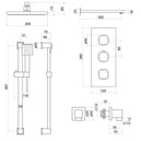 Raffa Concealed Thermostatic Shower Set