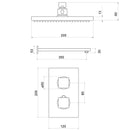 Bojac Concealed Thermostatic Shower Set