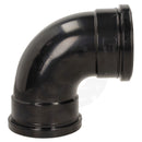Soil 110mm Ring Seal Black Soil 92 Degree Double Socket Bend