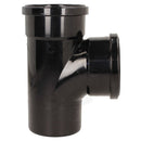 Soil 110mm Ring Seal Black Soil 92 Degree Double Socket Branch Tee