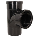 Soil 110mm Ring Seal Black Soil 92 Degree Double Socket Branch Tee