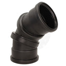 Soil 110mm Ring Seal Black Soil 90 Degree Double Socket Adjustable Bend