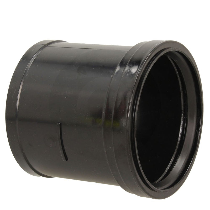 Soil 110mm Ring Seal x Solvent Weld Black Soil Coupler